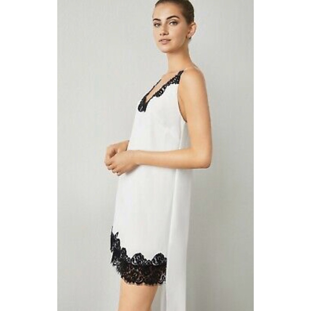 BCBGMaxAzria white lace dress